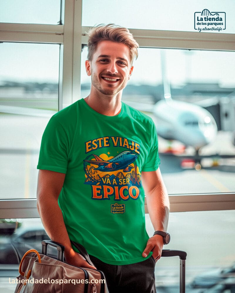 camiseta Este viaje va a ser épico verde kelly