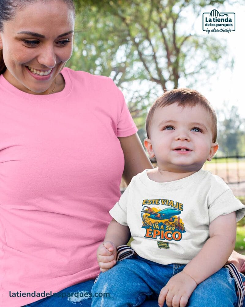 camiseta bebe este viaje va a ser épico blanco