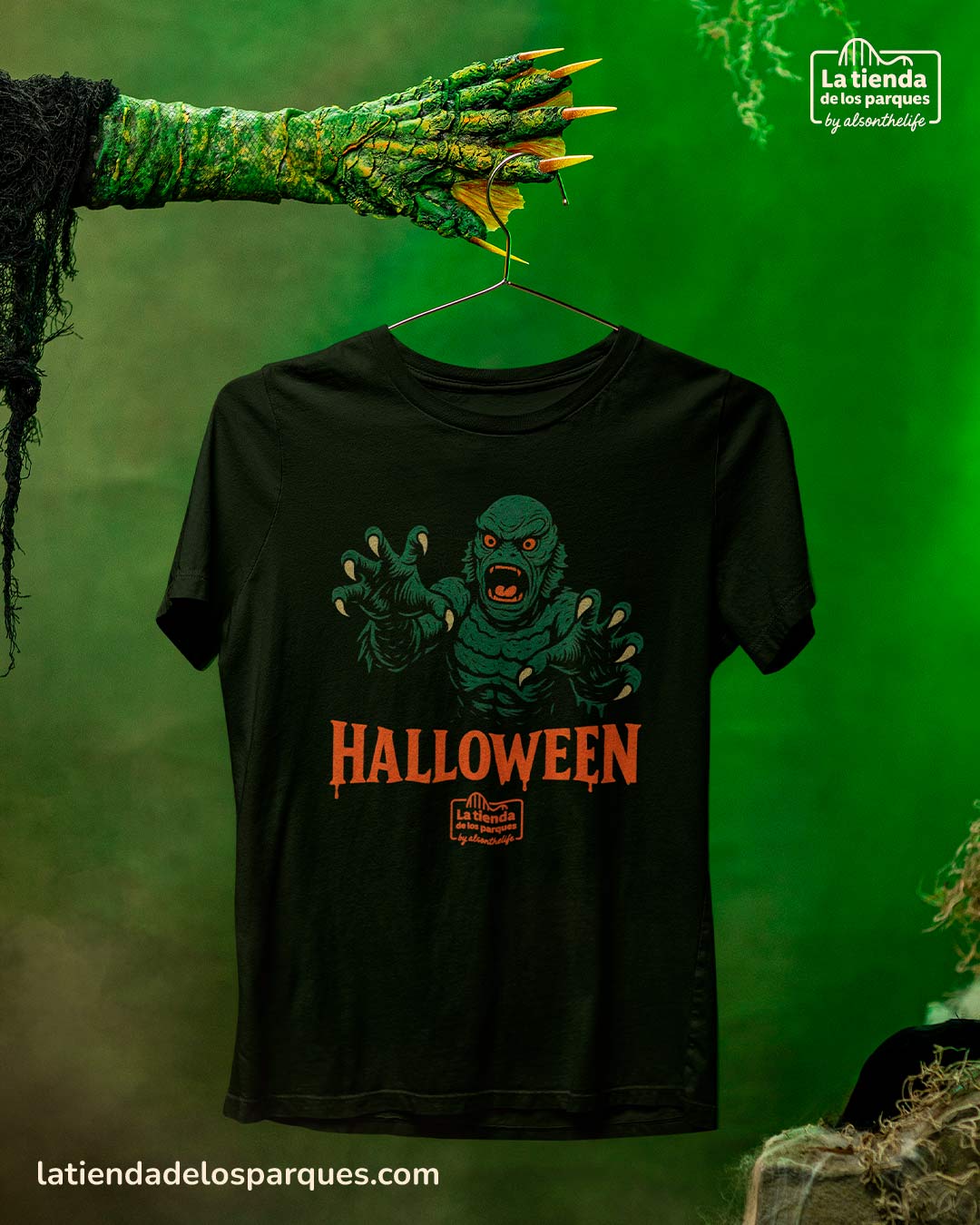 camiseta criatura del pantano