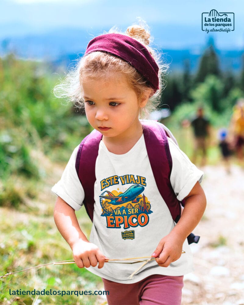 camiseta para niño este viaje va a ser épico blanca