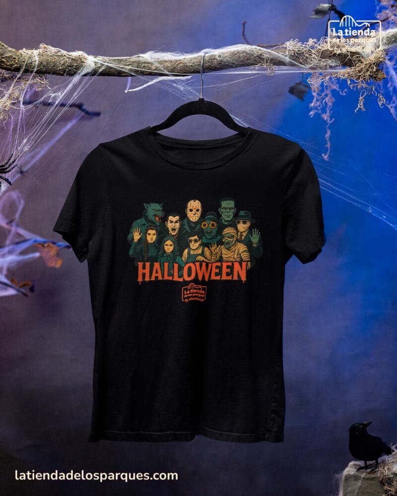 camiseta personajes de terror