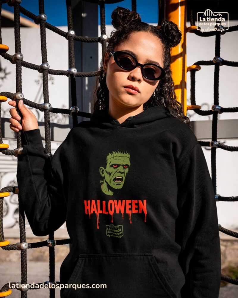 sudadera Frankenstein ColecciĂ³n Halloween con gorro