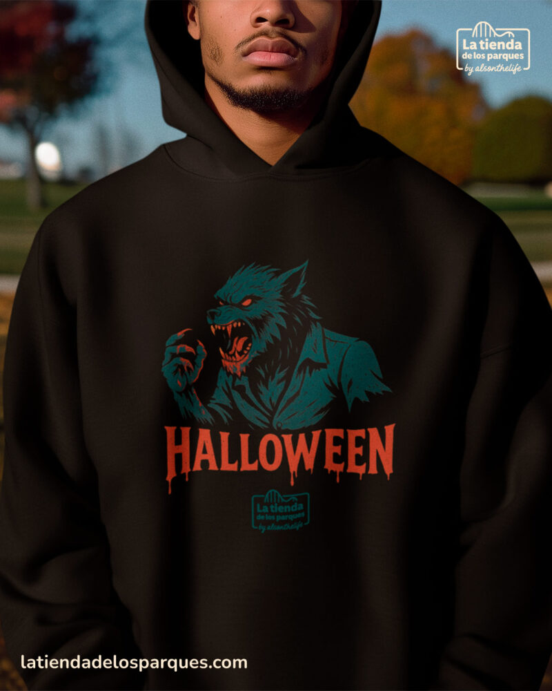 sudadera Hombre Lobo Colección Halloween con gorro