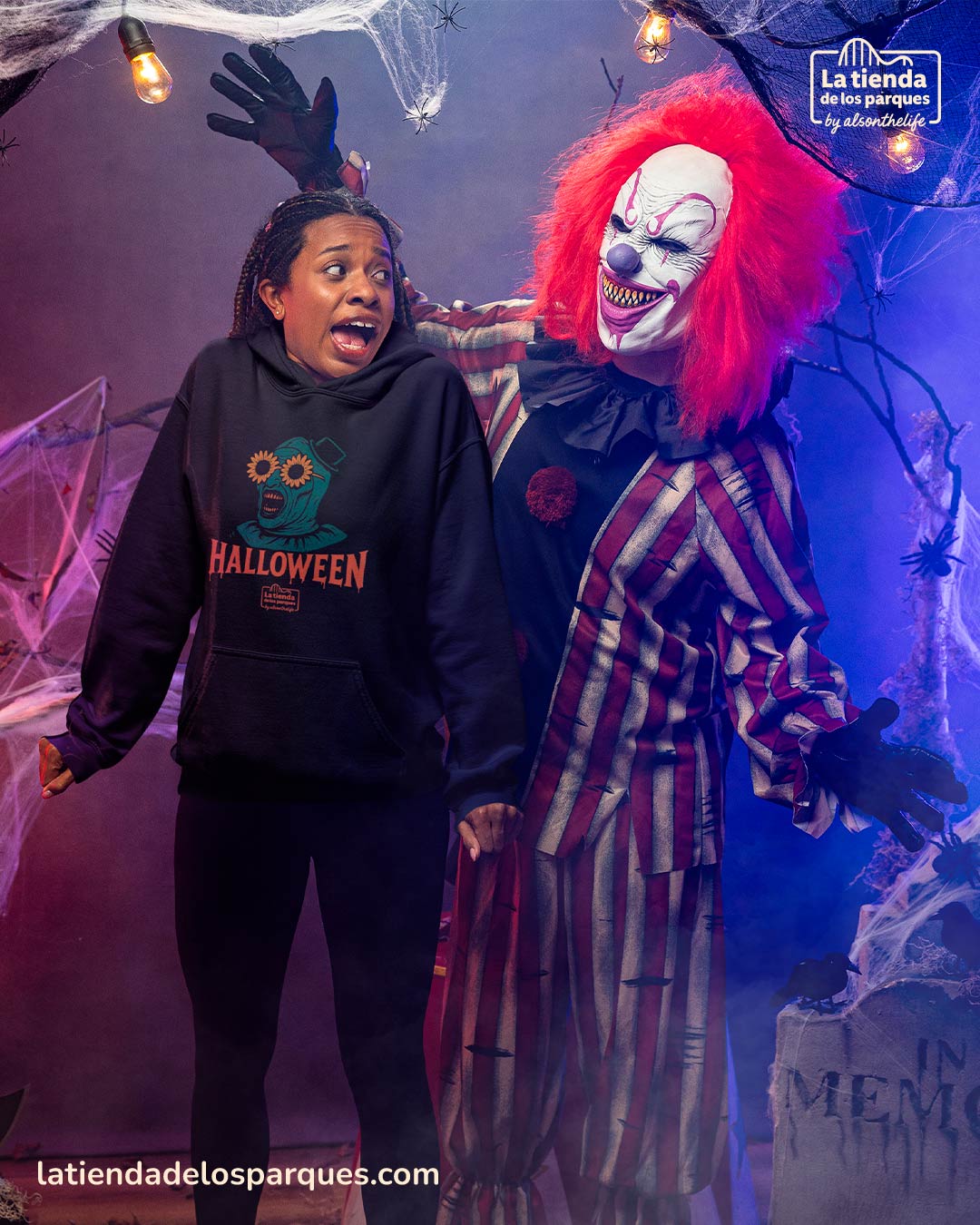 sudadera Terrifier Colección Halloween con gorro