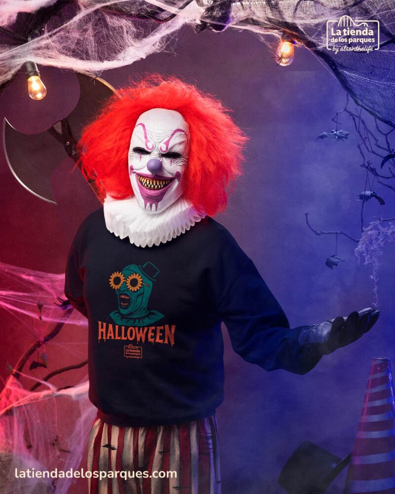 sudadera Terrifier Colección Halloween sin gorro