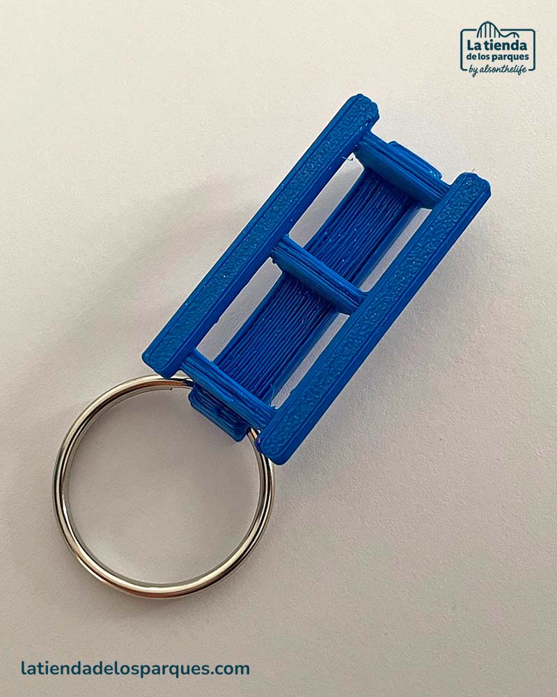 Llavero rollercoaster - azul