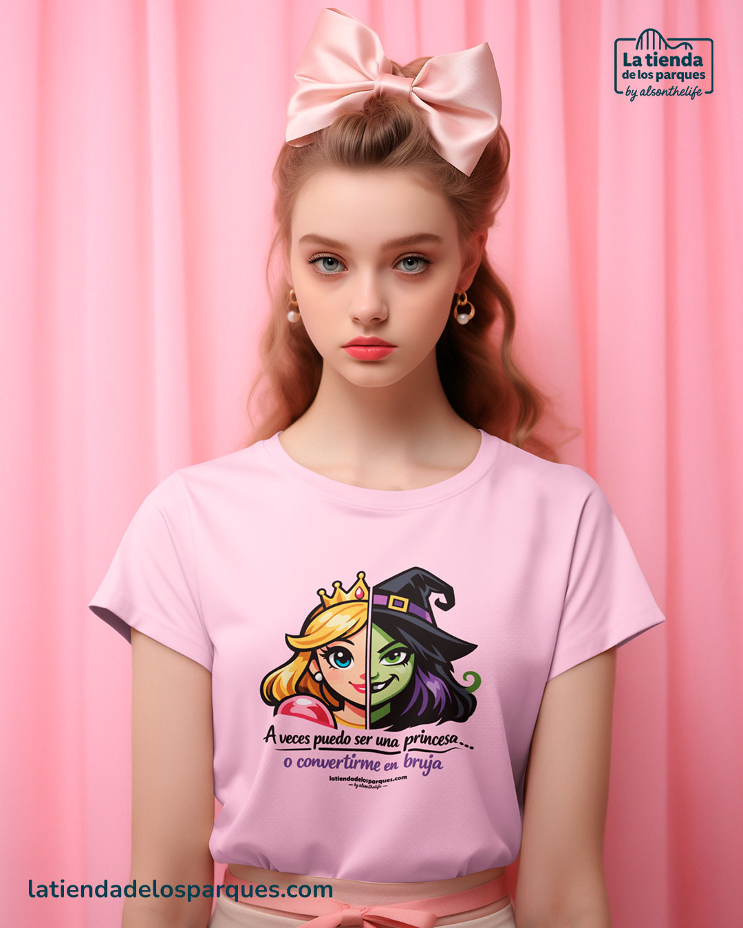 camiseta mis dos caras rosa palo