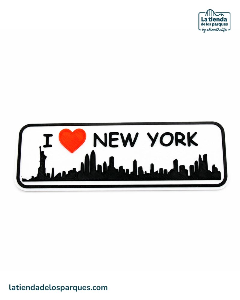 Placa I love New York Nueva York
