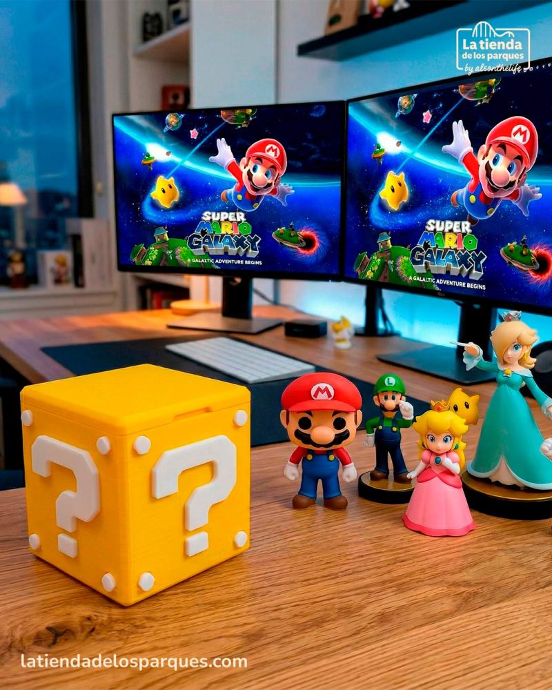 Tarjetero Box Super Mario Bros micro sd y sd Super mario Galaxy la pelicula