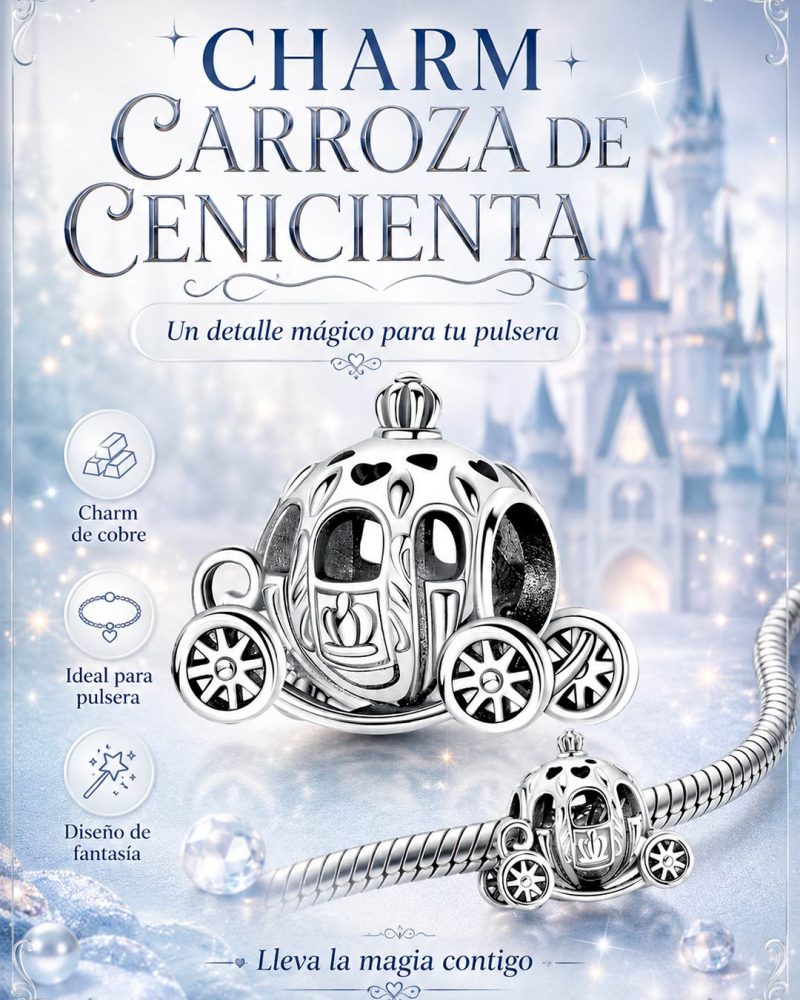 abalorio charms carroza de cenicienta