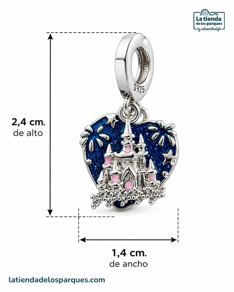 abalorio charms castillo de princesas medidas