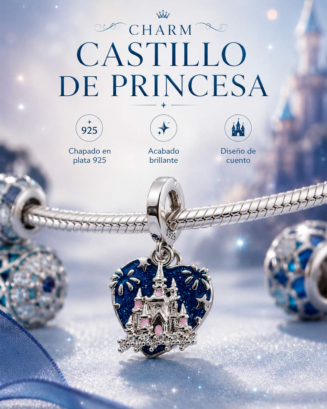 charms castillo de princesas disney
