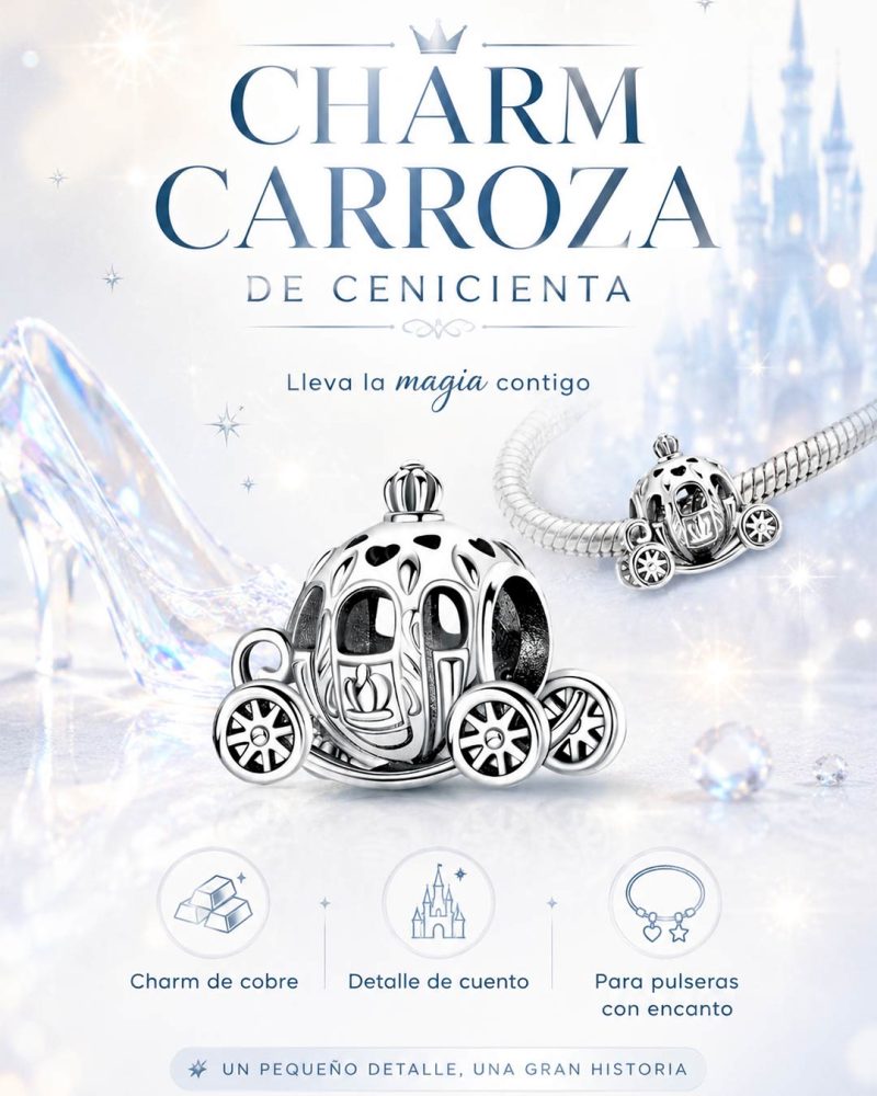 colgante abalorio carroza de cenicienta