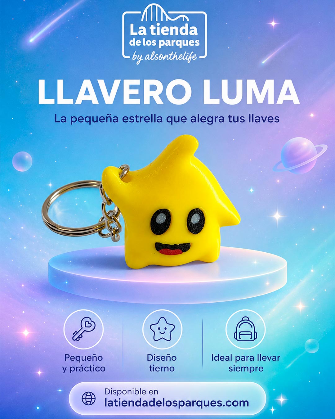 llavero estrella luma de supermario galaxy