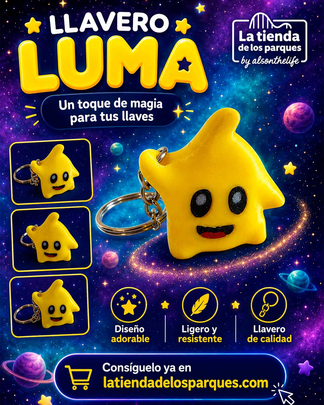 llavero estrellita luma de supermario galaxy
