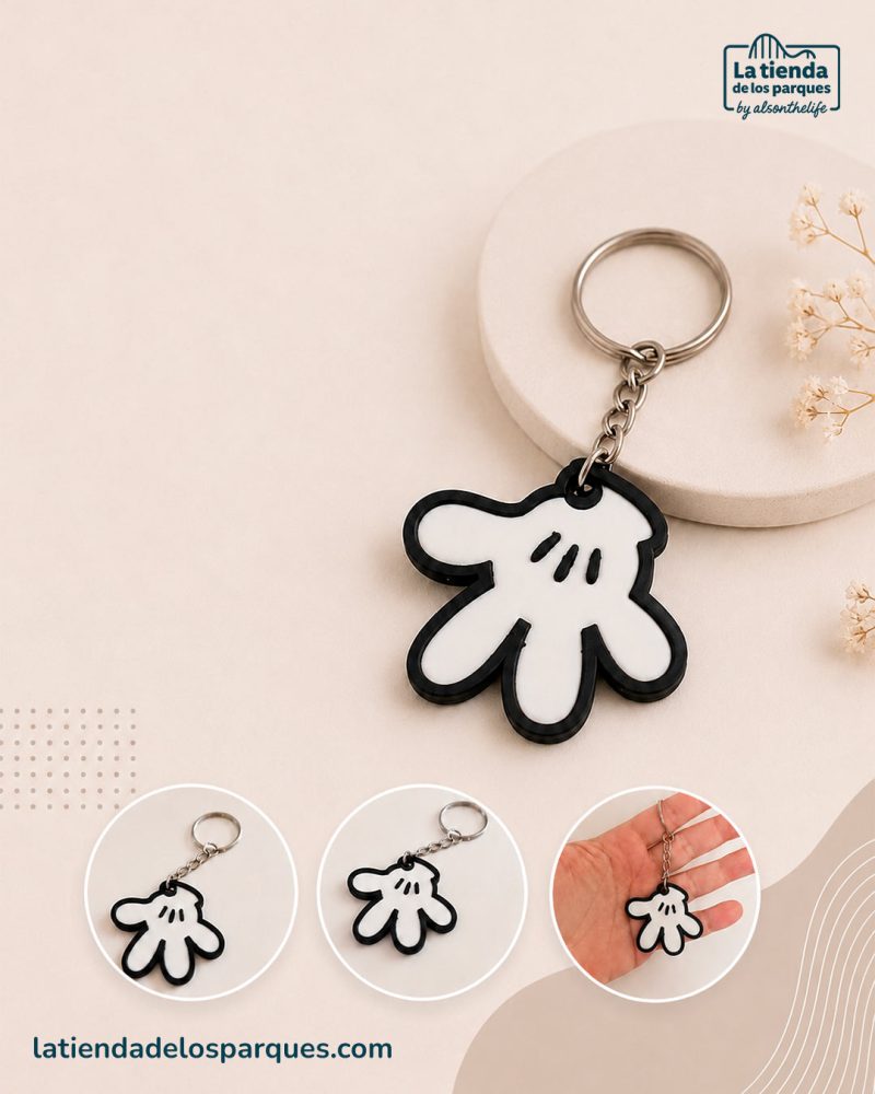 llavero guante de mickey