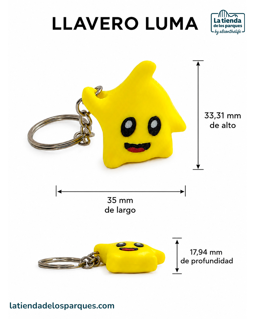 llavero luma medidas