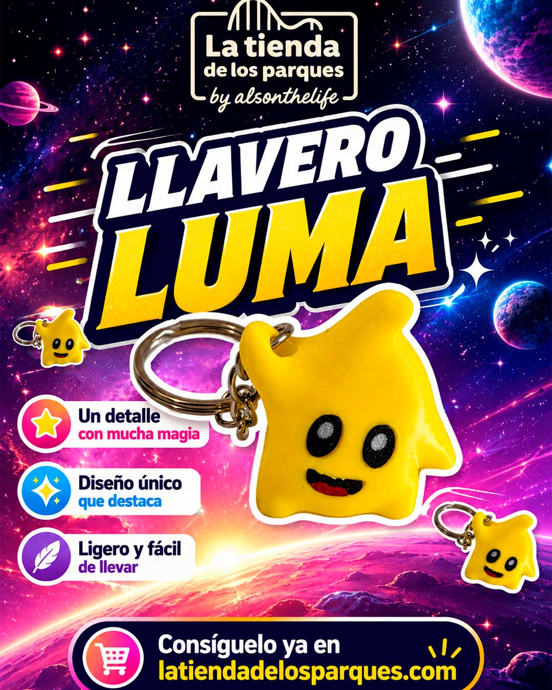 llavero luma supermario
