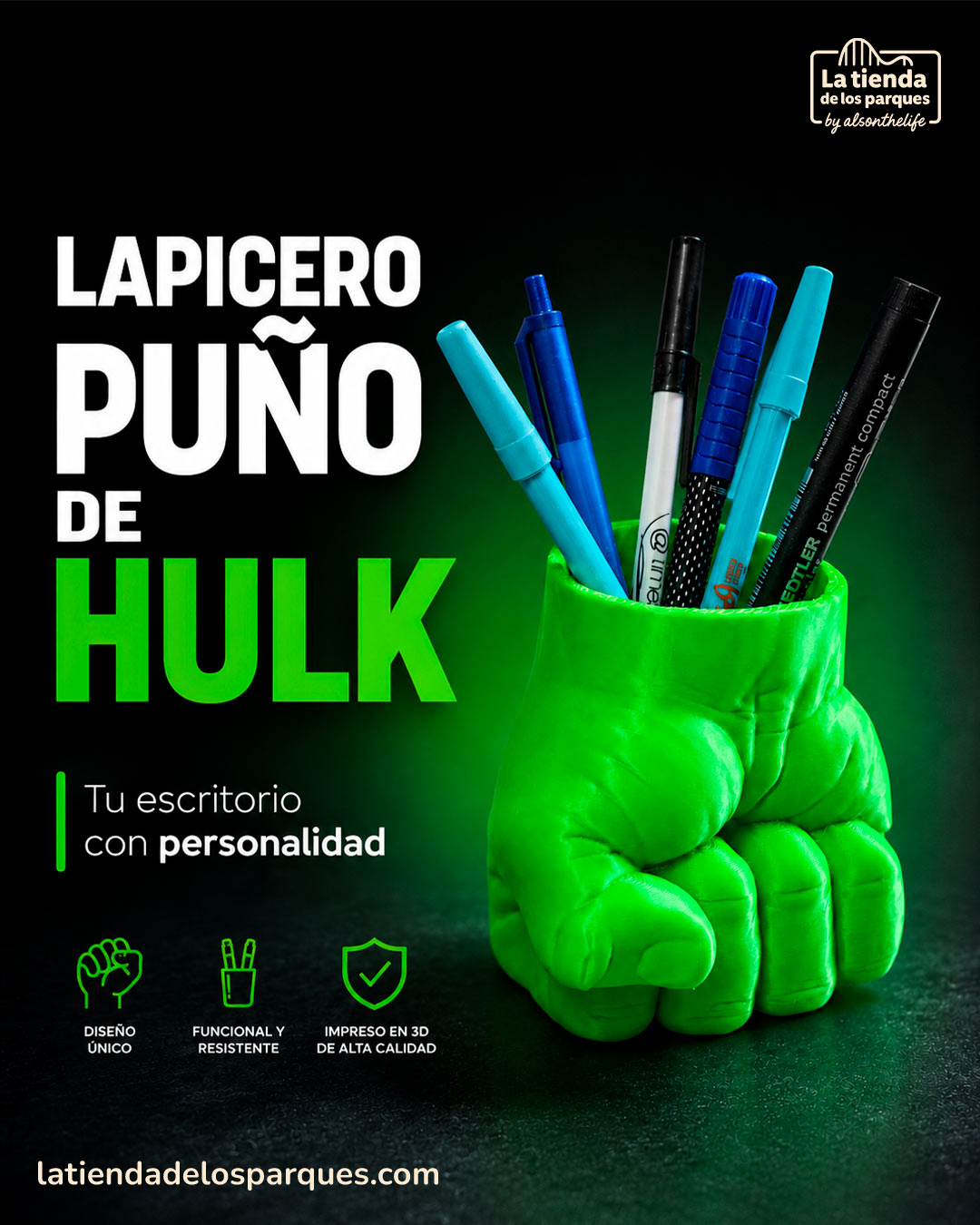 puño hulk lapicero