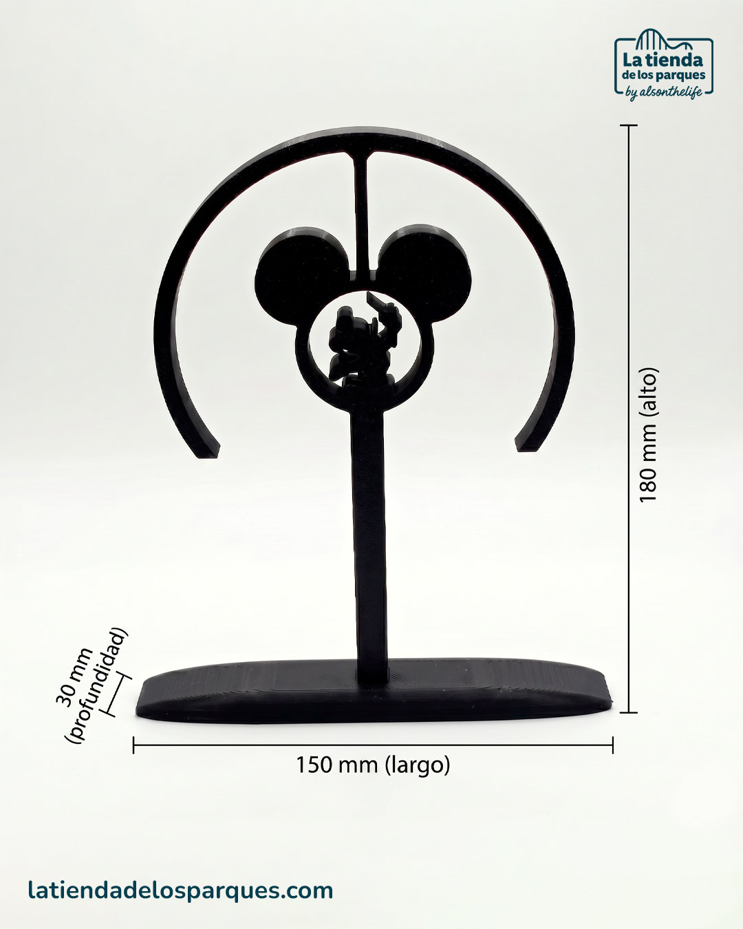 soporte de mesa para diadema orejas disney medidas