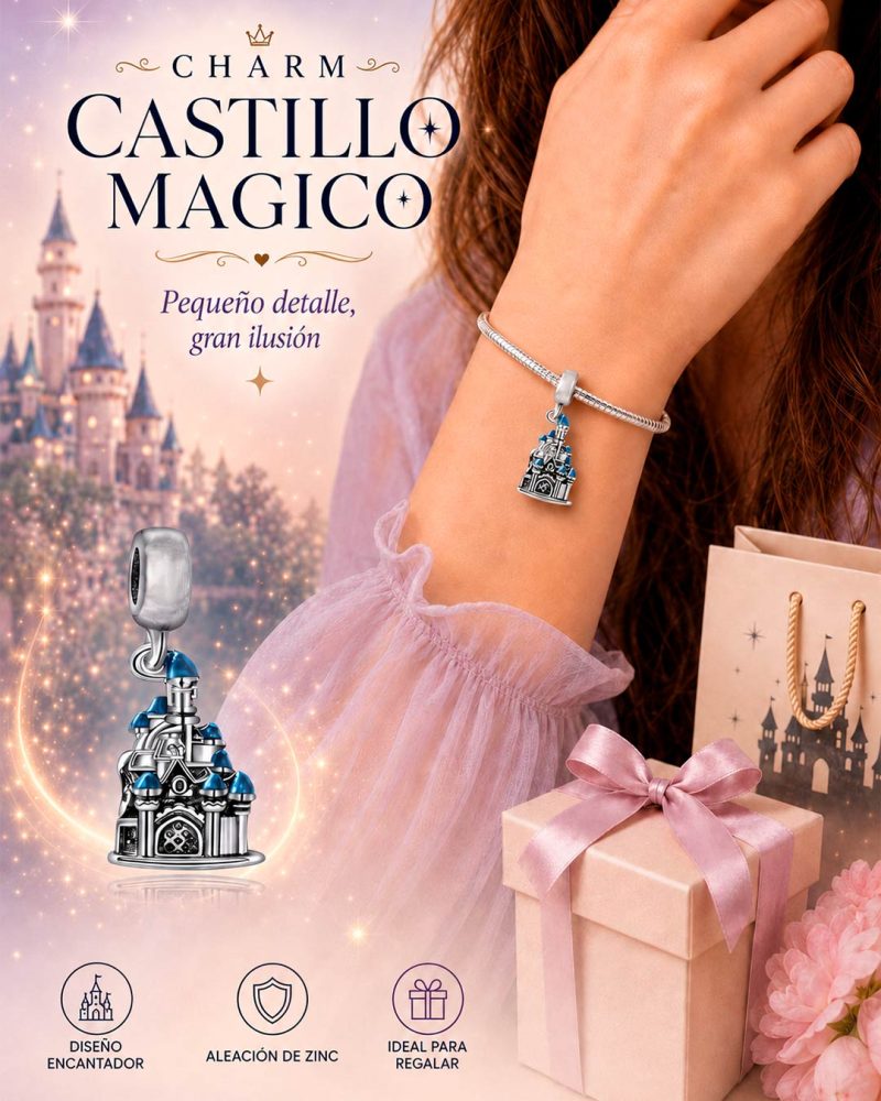 charm castillo mágico de princesas disney