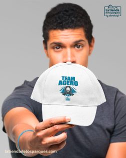 GORRAS gorra team acero blanca