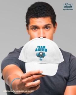 GORRAS gorra team acero blanca