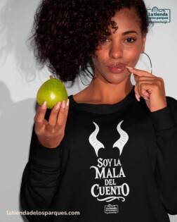 SUDADERAS sudadera soy la mala del cuento sin gorro negro